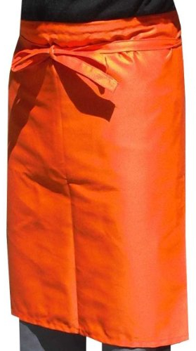 Grevotex Kochschürze 70x100 cm orange Küchenschürze Bistroschürze Vorbinder