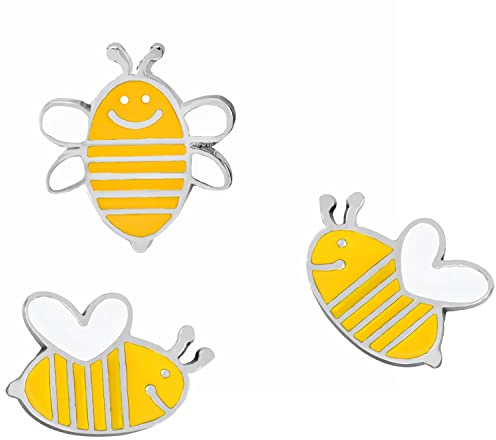 Uhat® Set 3 Insektenreihen Broschen Set Busy Biene Anstecknadel Anstecknadel Tasche Pullover Zubehör Brosche