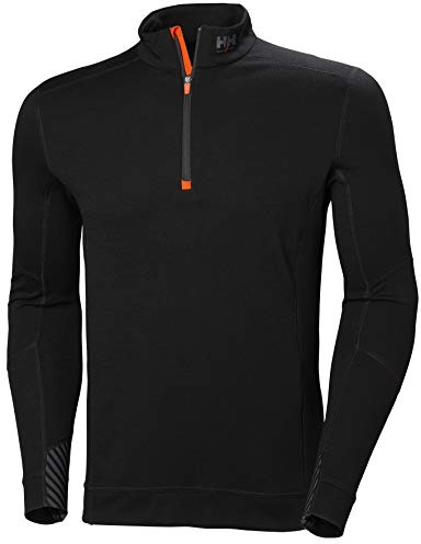 Helly-Hansen Herren Lifa Merino Half Zip Shirt 75107, schwarz, 3X-Groß
