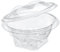 GUILLIN - SEKIPACK SLR250CC SACHET DE 60 Bol Salade 250cc A Couvercle Charniere Sécable, Polyéthylène, Transparent, 12 x 12 x 6,8 cm