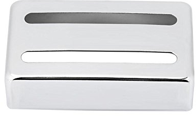 Gitarre Pickup Cover, Zwei Slot Metall Gitarre Humbucker Pickup Cover(Silber)