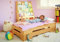 BioKinder 25064 Kai Stapelbett Stapelliege Gästebett mit Roll-Lattenrost aus Massivholz Erle 70 x 140 cm
