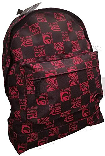QUIKSILVER BACKPACK RUCKSACK SCHOOL BAG RED BLACK SPORTS STUDENT BAG