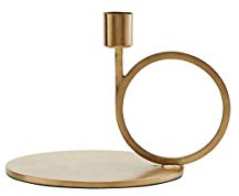 House Doctor Kerzenständer, Cirque, h: 12,8 cm, Messing-Finish