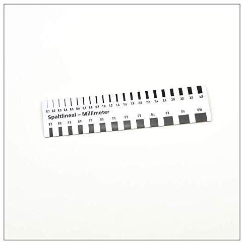 magnetisches Spaltlineal für Sachverständige, KFZ-Gutachter, Präsentationen 145 x 30 mm magnetisch (1)