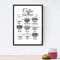 Nacnic Folien Kaffee und Wein. Plakat-Entwurf Kaffee mit weißen Hintergrund. A4-Format