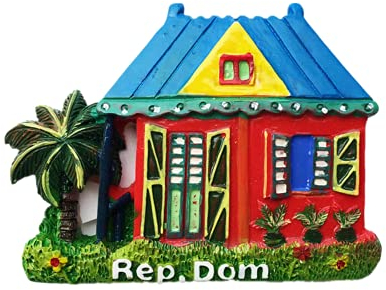 Ozeanansicht Villa der Dominikanischen Republik Kühlschrankmagnet, Souvenir, Geschenk, magnetische Aufkleber-Kollektion