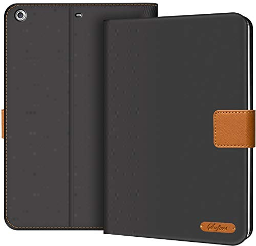 CoolGadget Stand Case Klapp Tasche für iPad Mini 5 [Schutzhülle mit Aufstellfunktion] Ständer Tablet Cover Hülle [Kartenfächer] - Grau