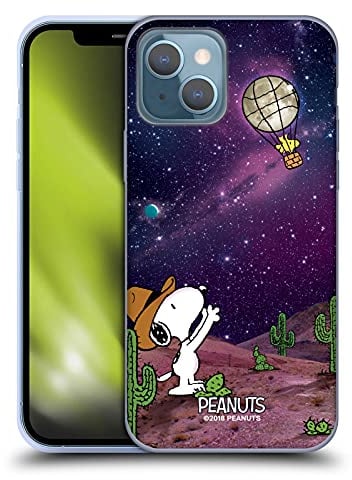 Head Case Designs Offizielle Peanuts Nebelfleck-Ballon Woodstock Snoopy Raumcowboy Gel Handyhülle Hülle [Militärischer Schutzgrad] Kompatibel mit Apple iPhone 13