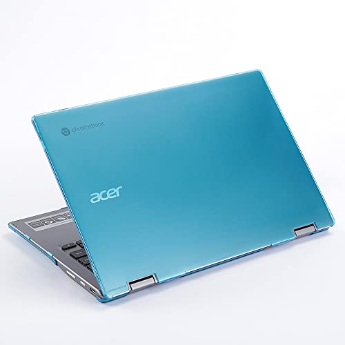 mCover Hard Shell Case Compatible ONLY with 13.3 Acer Chromebook Enterprise Spin 513 R841T / CP 513 Series Convertible Laptop (Aqua)