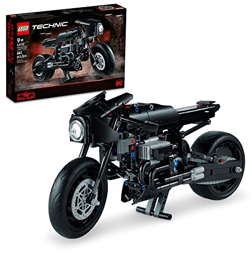 LEGO Technic The Batman – BATCYCLE Set 42155, Collectible Toy Motorcycle, Scale Model Building Kit of The Iconic Super Hero Bike from 2022 Movie