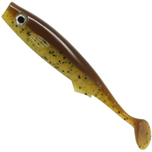 Seika Pro Gummifisch Fortuna Shad 10cm - 5 Gummiköder, Farbe:Green Chartreuse