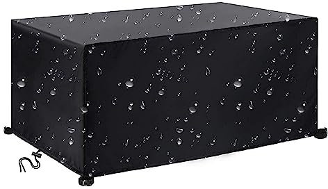 Jianghu Art Protection Tous Housse de Salon Jardin 220x80x80cm, 600D Oxford Abdeckplane für Gartenmöbel, Table et de Canapé Avec Corde et Boucle Verrouillage
