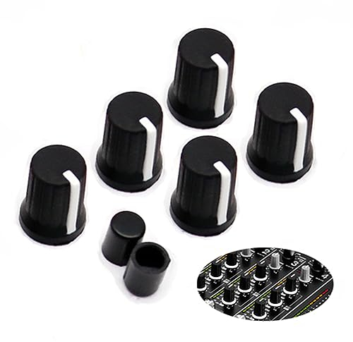 WXYINSPAS Universal-EQ-Drehknopf-Ersatz-Equalizer-Potentiometer, Fader-Drehknöpfe, Schubstangenkappe für DJ-Controller, Mixer-Konsole, Pioneer DJM, DDJ, XDJ, Denon Numark AKAI Rane VESTAX (schwarze