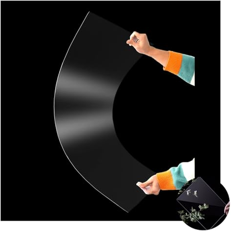Paneles de policarbonato para techo,Placas de Policarbonato Planchas Transparentes Impermeable, Paneles para Tejado,Toldo Marquesina para Jardín Cochera Terraza ( Color : 1.0mm , Size : W1.22*L10m/W4*