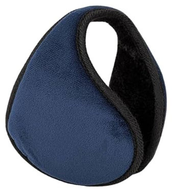 JAMILA Cache-oreilles unisexe polaire femme homme bandeau cache-oreilles hiver chaud oreilles oreilles casque pliable rembourré oreille accessoire hiver moto vélo ski cadeau de Noël, bleu, Taille