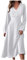 Robe de Soiree Femme Longue Robe Vintage Robe Longue Bleu Robe Robe Robe Robe Femme pour Mariage Invité Robes D' ete Ensemble Femme Cérémonie Déguisement Femme Robe Femme Blanc XL