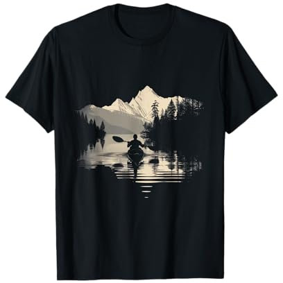 Kajak Vintage Retro Berge Kanu Kanu Kajak T-Shirt