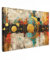 MuchoWow© Bilder Groß 120x80 cm XXL Wohnzimmer Deko Modern Wandbild Kunstdruck auf Leinwand Bild Schlafzimmer über Bett Room Decor Geschenke Abstrakt - Kunst - Gold - Modern