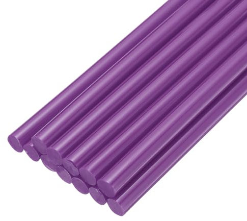 QUARKZMAN Mini Stick Colla a Caldo per Pistola Colla a Caldo 11mm x 200mm Viola 12pz