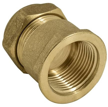 Bag of 2-22mm x 1/2 Compression Female Adapter (Available in 8mm, 10mm, 12mm, 15mm, 22mm, 28mm, 35mm, 42mm, 54mm, 1/4 inch, 3/8 inch, 1/2 inch, 3/4 inch, 1 inch, 1 1/4 inch, 1 1/2 inch, 2 inch BSP)