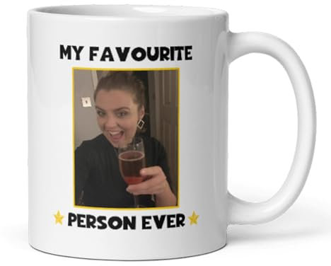 Confidently Quirky - Personalised My Favourite Person Ever White Mug, Photo Funny Joke Manager Mug, Funny Boss Birthday Gift, Boyfriend Joke Gift, Girlfriend Funny Christmas