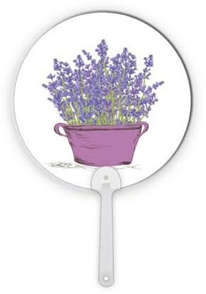 No/no Pot de fleurs en plastique rond Violet Lavande