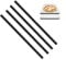 4 Oven Rack Protectors, Silicone Oven Guards for Inside The Oven Heat Resistant Oven Shelf Edge Guards Safety Protection Bracket Protective Covers Baking Edge Shields for Protect Against Burns (Black)
