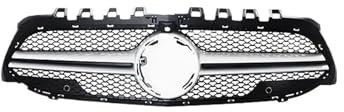 Parrilla Accesorios Tuning para Coches para Benz Clase A W177 180 200 220 250 A45 2018-2023 para AMG para GT Parrilla Delantera Estilo Diamante Malla Parrilla Carreras Radiador(Style D)