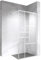 INEA Paroi de douche à l'Italienne blanche 110 x 200 cm style atelier, verre sérigraphié 8mm