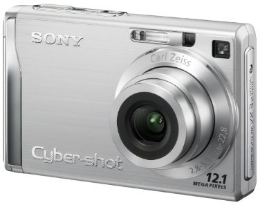 Sony Cybershot DSC-W200 Digital Camera 12.1MP with 3x Optical Zoom and Super Steady Shot 2.5-Inch Display Silver (Renewed)