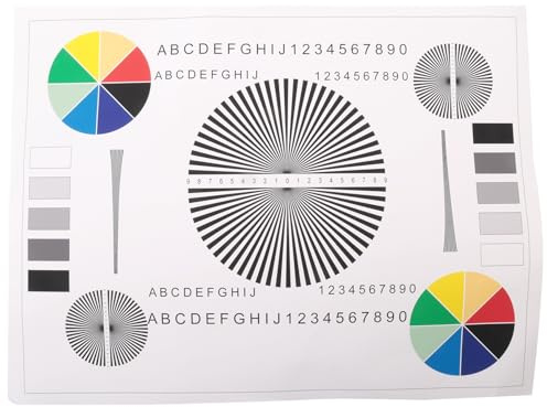 Paaruter A3 Objektiv-Kalibrierungs-Testkarte für Mobile Kamera DV Überwachungskamera Testtafel 385x290x0,23mm