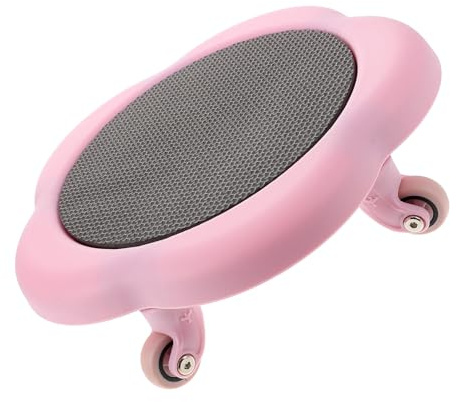 HOLIDYOYO Abdominal Training Board mit Fünf Stabilen Core Trainer Roller für Effektives Bauchmuskeltraining Zuhause rutschfeste Workout Gliders mit Floralem Design Sicherer Heimtrainer für