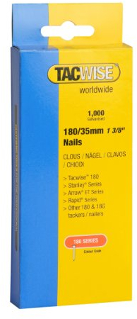 Tacwise 0364 Chiodi Brad Galvanizzati Tipo 18G / 35 mm, Confezione da 1000