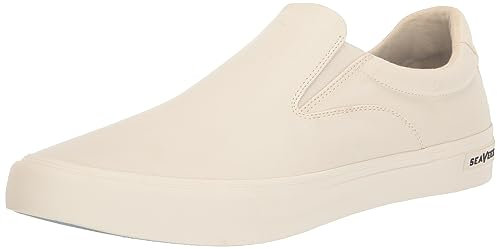 Seavees Men's Hawthorne Slip On Fashion Sneaker, Bleach, 9 UK