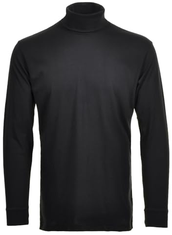 RAGMAN Herren Basic Rollkragenshirt Langarm
