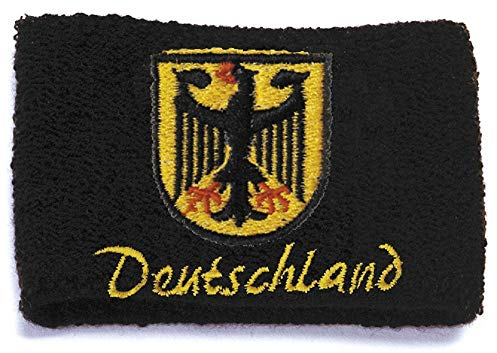 Pulswärmer - Wappen Deutschland - 56426 Schweißband schwarz