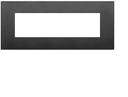 Vimar Serie Arke 19657.71 Cornice Classic 7 moduli Tecnopolimero, Nero, 21 x 9 x 0.9 cm