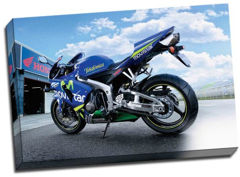 Honda CBR 600RR Movistar Motorrad Canvas Art Print Poster 76,2 x 50,8 cm Zoll