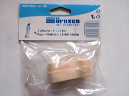 Sörnsen Zwischenstück für Sockelleisten 21 x 60 Ahorn 2er-Pack