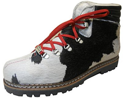 Ammann Herren Winter Schnürstiefel Town III Weiss-schwarz Kuhfell Lammfell Futter Profilsohle Größe 42