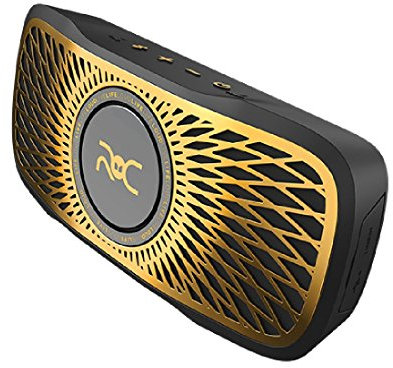 Monster ROC Waterproof Bluetooth Speaker, Backfloat/Floating HD Bluetooth Speaker - Black/Gold