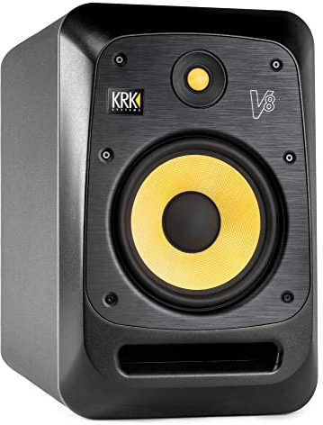 KRK V8 S4 Speaker 230 W Black, Yellow - Speakers (2-way, Wired, XLR, 230 W, 29-24000 Hz, Black, Yellow)