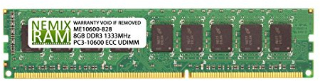 NEMIX - Memoria RAM de 8 GB para Samsung M391B1G73BH0-CH9 DDR3-1333 ECC UDIMM 2Rx8