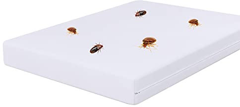 IMFAA Rivestimento completamente con cerniera, anti insetti, anallergico, 100% impermeabile, coprimaterasso (king size (152 x 200 + 40 cm)