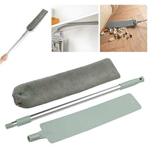 Mopa de Limpieza de Huecos, Cepillo Flexible para Polvo, Mango Largo, artefacto de Limpieza de Barrido, Plumero mágico de Microfibra para sofá, Cama, Muebles, Limpieza Inferior