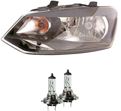 EISENFELS Bundle Set 70779146 Scheinwerfer rechts + OSRAM Leuchtmittel H4 Classic kompatibel mit Polo 6R_
