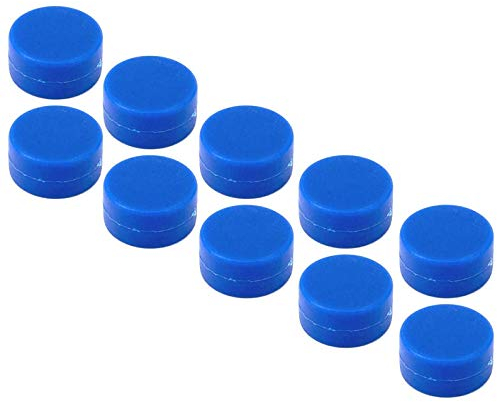 Neodym Magnet Scheiben Gummiert - Pinnwand Magnetscheiben - Wasserfest 12x6mm 3,5KG Stark - Gummi Magnete für den Außenbereich Wasserdicht - Scheibenmagnet Whiteboard Magnettafel [10 Stück] (Blau)