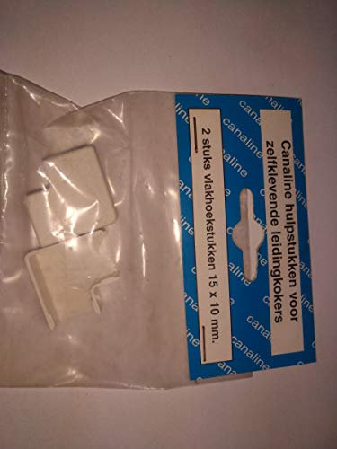 Canaline Kabelkanal Winkelstück 90 Grad 15 x 10 Weiß 2 Stück
