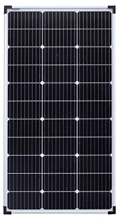 Enjoy Solar PERC Mono 100W 12V panneau solaire panneau solaire photovoltaïque, 166mm*166mm cellule solaire monocristalline avec 9 busbars, idéal pour camping-car, abri de jardin, bateau